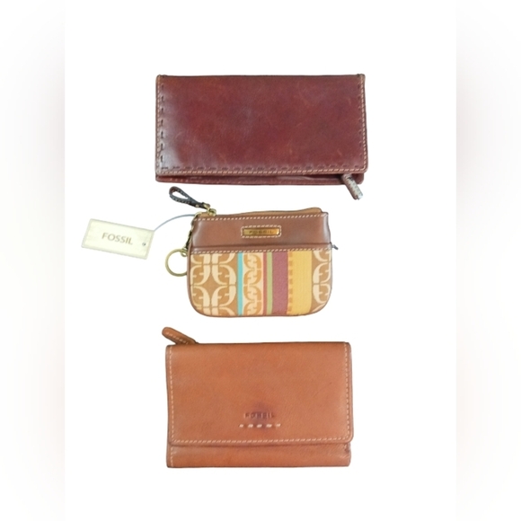 Fossil Bundle Wallets and Pouch - Picture 1 of 12